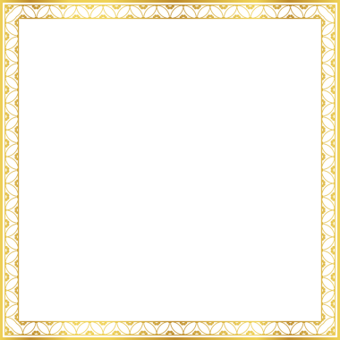 Lüks altın kare çerçeve botanik bahçesi vingate deseni
