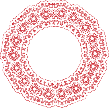 Antik Çince Retro Desen Kaleydoskop çiçek çerçevesi