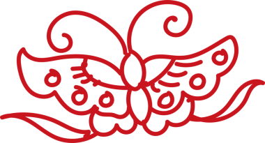 Eski Çince Retro Desen Kelebeği