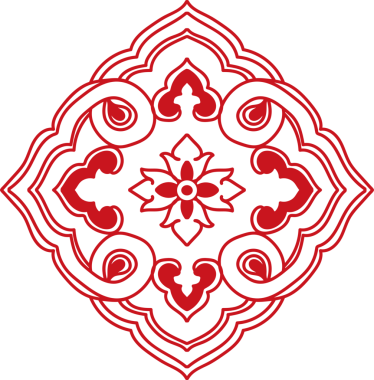 Antik Çin Retro Desenli sarmal eğri sarmaşık çiçeği