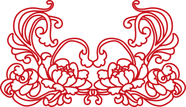 Antik Çin Retro desenli sarmal haç çiçeği