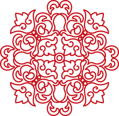 Antik Çin Retro Desenli çiçek çizgisi