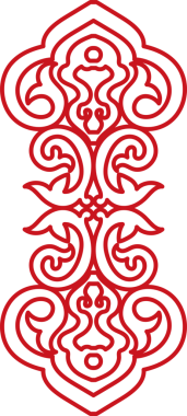 Antik Çin Retro Deseni Botanik Bahçesi spiral eğrisi çapraz çerçeve zinciri