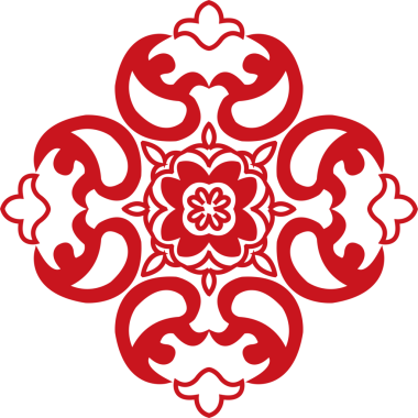 Eski Çince Retro Desen eğrisi çapraz çiçek