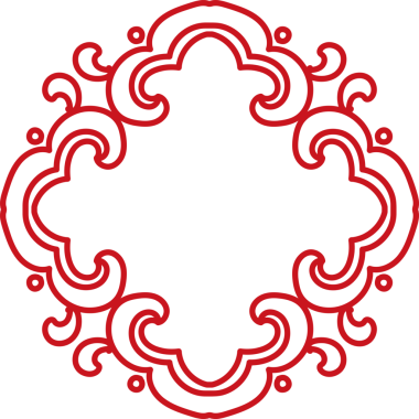 Antik Çince Retro Desen eğrisi çerçeve çizgisini geçti