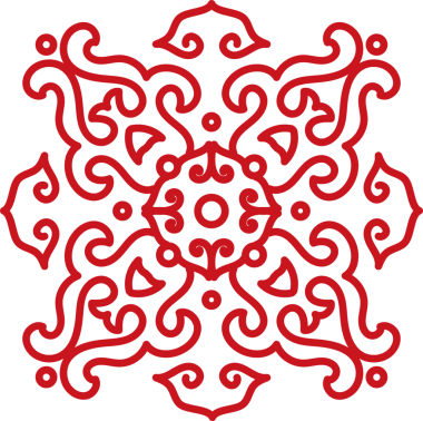 Antik Çin Retro desenli spiral haç kaleydoskop zinciri