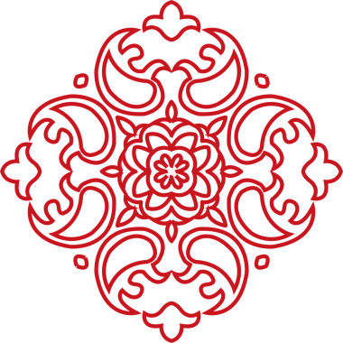 Antik Çin Retro Deseni Botanik Bahçesi eğrisi Çapraz çerçeve çiçek zinciri