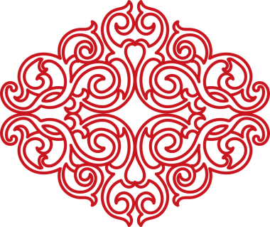 Antik Çin Retro Deseni Botanik Bahçesi spiral eğrisi çapraz çerçeve zinciri