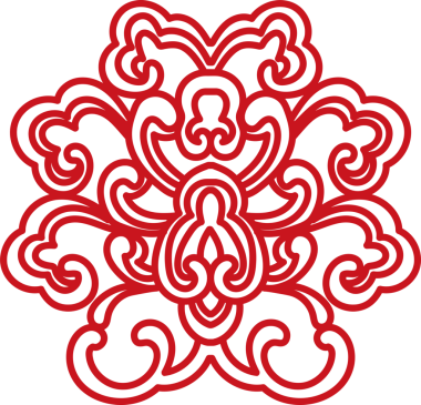 Antik Çin Retro Deseni Botanik Bahçesi spiral eğrisi çapraz çerçeve zinciri