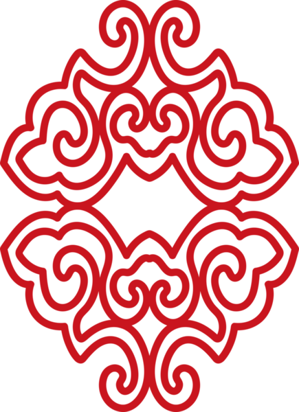 Antik Çin Retro Deseni Botanik Bahçesi spiral eğrisi çapraz çerçeve zinciri