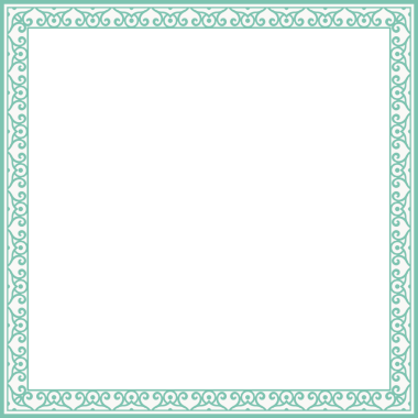 Antika kare çerçeve botanik bahçesi eski model soyut sınır