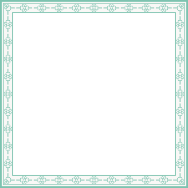 Antika kare çerçeve botanik bahçesi eski model soyut sınır