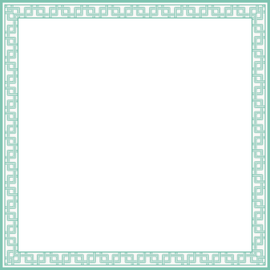 Antika kare çerçeve botanik bahçesi eski model soyut sınır