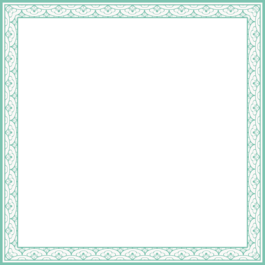 Antika kare çerçeve botanik bahçesi eski model soyut sınır