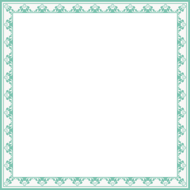 Antika kare çerçeve botanik bahçesi eski model soyut sınır