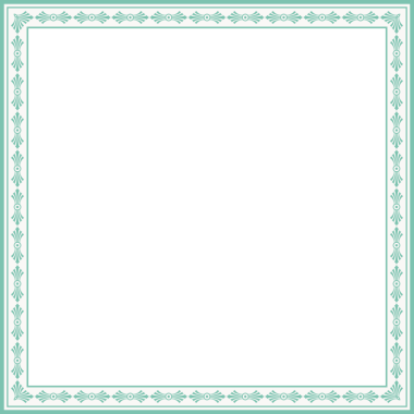 Antika kare çerçeve botanik bahçesi eski model soyut sınır