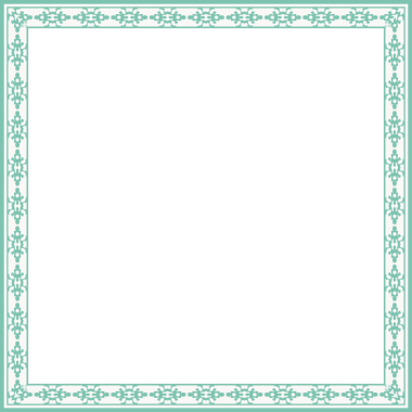 Antika kare çerçeve botanik bahçesi eski model soyut sınır