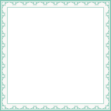 Antika kare çerçeve botanik bahçesi eski model soyut sınır