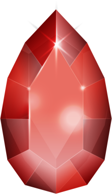 Yakut kırmızısı fantezi mücevher taşı