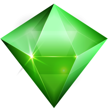 Zümrüt yeşili mücevher taşı