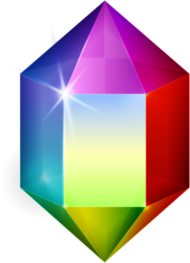 Gökkuşağı rengi fantezi mücevher taşı