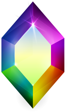 Gökkuşağı rengi fantezi mücevher taşı