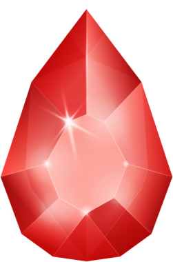 Yakut kırmızısı fantezi mücevher taşı