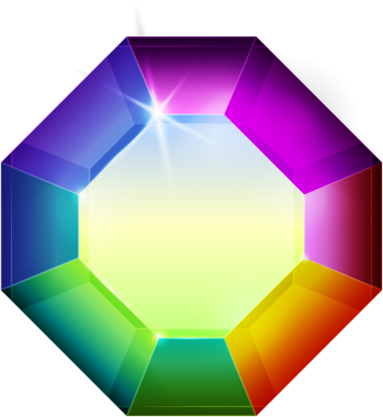 Gökkuşağı rengi fantezi mücevher taşı