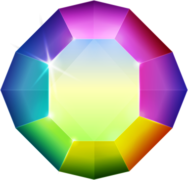 Gökkuşağı rengi fantezi mücevher taşı