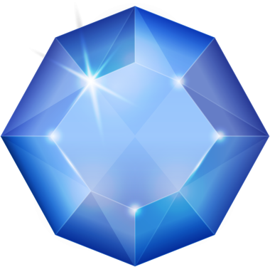 Safir mavisi fantezi mücevher taşı