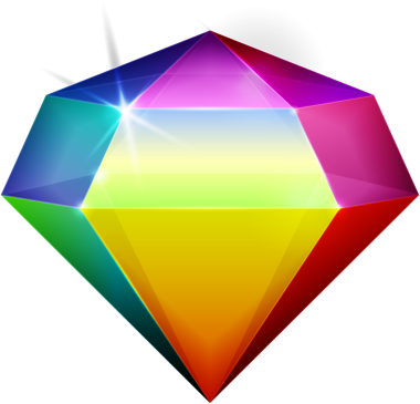 Gökkuşağı rengi fantezi mücevher taşı