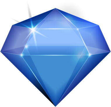 Safir mavisi fantezi mücevher taşı