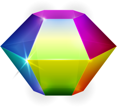 Gökkuşağı rengi fantezi mücevher taşı