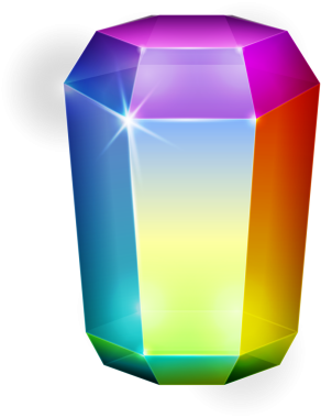 Gökkuşağı rengi fantezi mücevher taşı