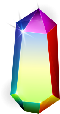 Gökkuşağı rengi fantezi mücevher taşı