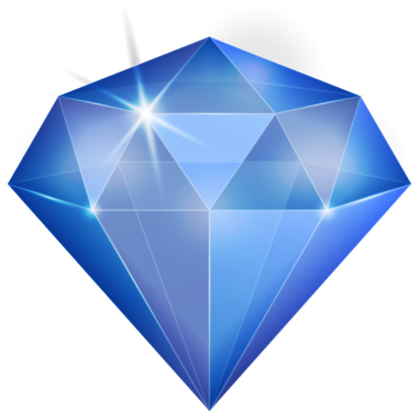 Safir mavisi fantezi mücevher taşı