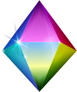 Gökkuşağı rengi fantezi mücevher taşı