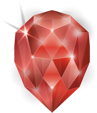 Yakut kırmızısı fantezi mücevher taşı