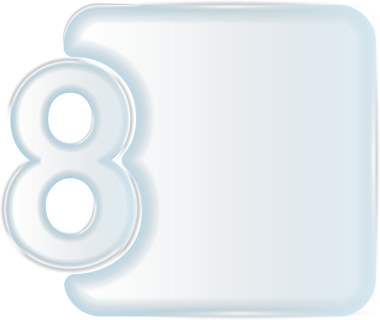 Şeffaf cam bilgili UI şablon numarası etiketleri