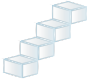 Şeffaf cam bilgili UI şablon merdiven etiketleri