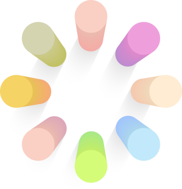 Infographic Design UI renkli gradyan etiketleri ve simgeleri