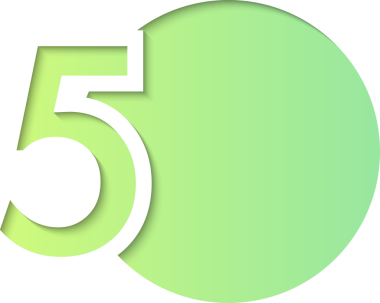 Infographic Design UI renkli gradyan sayı etiketleri ve simgeleri