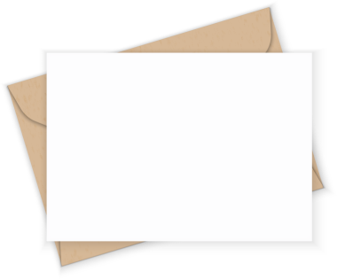 Kahverengi Kraft kağıt zarf ve boş beyaz harf şablonu arka planı