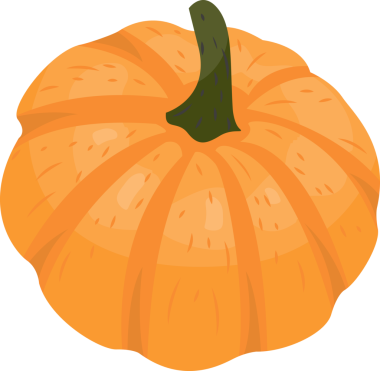 Sonbahar sebze bitkisi kabak karikatürü çizimi