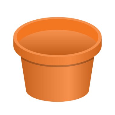 Basit Turuncu Terracotta Bitki Esrarı Çizimi