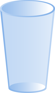 Boş cam bardak karikatür çizimi