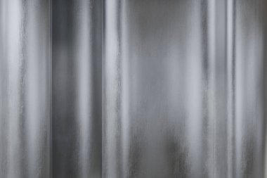 eğri şekilli ve yumuşak dikey yansımalı gümüş metal arka plan dokusu, 3D görüntüleme