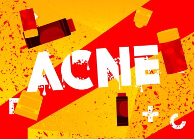 Sivilce grafiti etiketi. Soyut modern sokak sanatı dekorasyonu kentsel resim tarzında gerçekleştirildi.