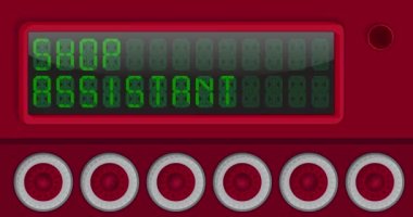 Dijital Öncü Paneldeki Dükkan Asistanı metni. Hafif Ekipmanlı Duyuru İletisi.