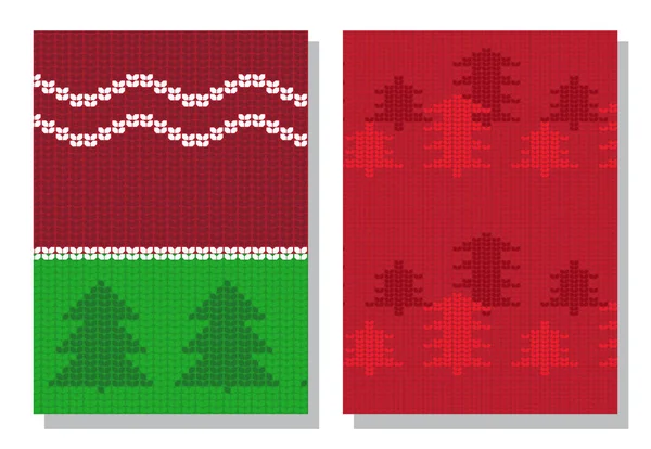 クリスマスと新年の休日の季節の背景販売バナーテンプレートのデザイン 醜いセーターベクトルイラスト 冬のニットセーターパターンシーズン提供バナー — ストックベクタ